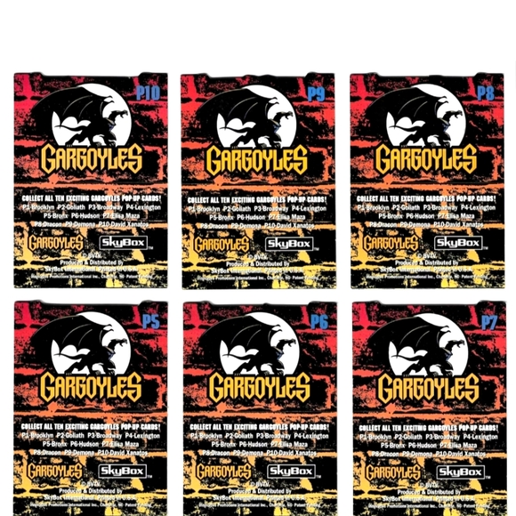 Gargoyles 10 Pop Up Trading Card 🔥 1995 Skybox P1 - P10 🔥 Disney - Picture 6 of 10